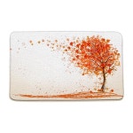 노란색 단풍나무 욕실 매트 가을 추수 감사절 호박 미끄럼 방지 화장실 깔개 현관 주방 바닥 카펫 : 달달마켓 달달마켓