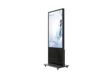 삼성 키오스크 55인치 LH55QMCEBGCXKR 강화유리 스탠드DID WS-QM-550G : 윈스타비투비 사이니지