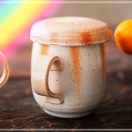 400ml 시노유 머그다기 뚜껑 이천도자기 수 XWB2FAF4 : JINIJINI