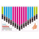 DiEU 손쉬운 청소 브랜드 칼림바 스티커, 노트 스티커, 엄지 피아노 도구, 17 키, 다채로운 연습, 자체 접착 : DIEU종합쇼핑몰투