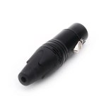 XLR 수암 잭 플러그 니켈 도금 마이크 잭 마이크 케이블 터미널 어댑터 오디오 커넥터  개 5 핀 : 위누로지스