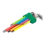 사타 공구 컬러 엑스트라 롱 육각 렌치 세트(9PCS) : 행복한코알라