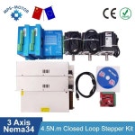 3축 USB CNC 컨트롤러 키트 Nema 2 상 4.5N.m 스테퍼 모터  드라이버 CL-HSS860 전원 공급 장치 : 차이나는직구 요기