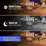 Annke HD IP 보안 카메라 Poe 6K 듀얼 라이트 오디오 고정 총알 카메라 인간 차량 감지 256G SD 스토리지 ONVIF IP67 12MP : 코지컬렉션