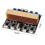 TPA3255 4 채널 디지털 클래스 D 파워 앰프 35W 미니 AMP 홈 시어터 DIY 사운드 스피커 앰프 오디오 보드 : 위누로지스