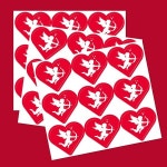 18 90pcs 발렌타인 데이 스티커 하트 모양의 선물 : 모두클럽스토어