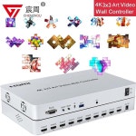 HDMI 아트 TV 비디오 월 컨트롤러 프로세서, 멀티 스크린 디스플레이, HDMI 비디오 아트 스티칭 월 스플라이싱, PC TV용, 4K, 3x3 : k물류