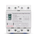3Phase STVP-930 자동 복구 보호 장치 자체 재연결 서지 전압 보호대 DIN 레일 장착 3 상 4 선 63A 80A : 복남2마켓