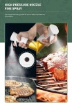 오일스프레이- Chefs Trusted by Chefs: 요리, 샐러드, 바베큐, 베이킹, 튀김 및 에어 프라이어를 위한 고급 200ml 유리병 오일 스프레이... 