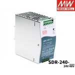 Mean Well SDR-240-24 단일 출력  DIN 레일 PFC 기능 전원 공급 장치 DC 24V 10A 240W : 스마트 모두다 종합상사