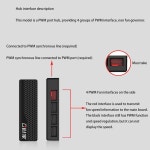 PHPWM110B PWM 선풍기 허브 SATA 전원 공급 장치 CPU 냉각 선풍기 스플리터 어댑터 자석 흡착 14 4 핀 : 제이에스디글로벌