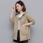 루즈핏 바람막이 중년 여성 점퍼 아우터 포켓 잠바 : 제이제이킴1985