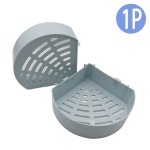 욕실수납선반 코너용 블루 좁은 옛날 물빠짐 화장실 : 홈핸즈마켓