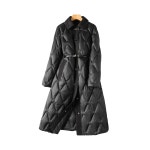 가벼운 질문 95 화이트 구스다운 프리미엄 라이트 럭셔리 하프코트 허리 여리여리 슬림핏 : HM.에이치엠글로벌