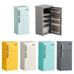 미니 빈티지 냉장고 모델 DIY 인형 집 주방 미니어처 장식품 어린이 집 장난감 놀이 PC : YM Logis