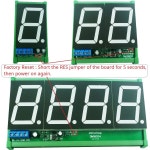 DC 12V 24V 18 인치 14 비트 ASCII 문자 디스플레이 모듈 DIN 쉘 RS485 Modbus RTU PLC 디지털 튜브 LED 보드 : 지유스토리19