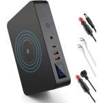 Yiliaw 일리아우 288Wh 휴대용 발전소, 80000mAh 100W 급속 충전이 가능한 캠핑용 5포트 파워뱅크, CPAP 배터리, 태양광 발전기태양광 패널... 