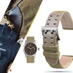 남성용 진짜 가죽 나일론 시계 밴드 해밀턴 카키 필드 워치 H760250 H77616533 H70605963 H68201993 20mm 22mm : 백호홀딩스
