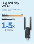고이득 안테나 무선 네트워크 카드 드라이버 WiFi6E 어댑터 AX5400 트라이 밴드 24G 5G 6GHz USB30 동글 윈도우 11 10 무료... 