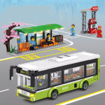 시티 버스정류장 버스역 조립블럭 세트 : BRAINFOUR