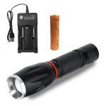 배터리 충전기 포함 LED 6단계 손전등 후레쉬 랜턴 렌턴 캠핑 고급 휴대용 등산용 : 내대범