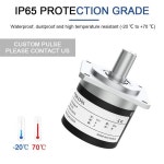 증분 로터리 인코더 플랜지 샤프트 광전 광학 스위치 AB 2 상 10-1024-2048-3600 PPR 5-24VDC 58mm 15mm : 행복한 라이프 619