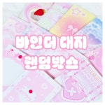 바인더대지 랜덤박스 : 멜리데이 문구점