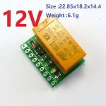 Dr21d01  5 12vdc dpdt 신호 릴레이 모듈 듀얼 채널 선택기 스위치 보드 led 모터 장난감 자동차 보트 모델 항공기 쿼드 콥터용 : 지유스토... 