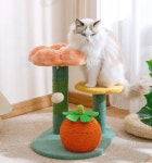 멍토리냥냥 고양이 플라워 스크래쳐 미니 캣타워 : 멍토리냥냥