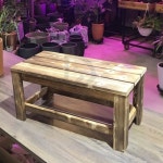 원목 화분 받침대 겸용 넓은의자 우드스텐드 H6028 60x28x29cm 원목화분선반 : 송승장구