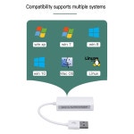 노트북용 이더넷 어댑터 USB100Mbps 네트워크 어댑터 RJ45 유선 LAN 어댑터 N스위치 OLED Wii Wii U와 호환 가능 : 제이에스디글로벌