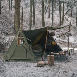 Naturehike ARES 1인용 군막 텐트 난연성 굴뚝 입구를 가진 옥외 야영 휴대용 큰 공간 직업적인 야영자를 위해 디자인된 천막입니다 통기성... 