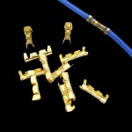 453 U자형 터미널 탭 콜드 인서트 커넥터, 작은 톱니 근막 0.3-1.5 mm2, 50 PCs, : 원큐무역