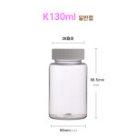 K130ml 일반캡 - PET 플라스틱 공병 페트용기 - 1박스 390개 묶음판매 : 규림테크