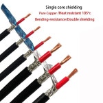 단일 코어 차폐 케이블 내열성 105 ℃ TEVP 20 18 17 15 13 11 9 5AWG 신호 와이어 0.5mm 2/0.75mm 2-16 mm2 : 이삼이마켓