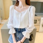 여성용 긴소매 이너티 심플 데일리룩 루즈핏 티셔츠 Nru316DDS4 : 한국동형 주식회사