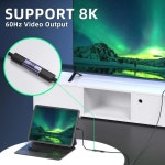 암암 어댑터 커플러 C타입 4.0 암 커넥터 익스텐더 LED 표시기 지원 8K 오디오 240W 40Gbps USB4.0 C : YM Logis