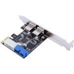 전면 19가 포함된 USB 3.0 확장 카드에 PCIE를 연결합니다PIN 인터페이스 3.2 1x 전원 카드 PCIE 3.1 패널 어댑터 내장 포함 : 오버시즈바잉샵