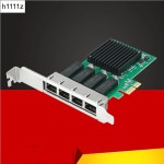 PC 데스크탑용 기가비트 이더넷 랜 카드 4 포트 네트워크 카드 PCI 익스프레스 x1쿼드 포트 RJ45 NIC RTL8111H 칩 10 100 1000Mbps... 