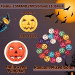 27pcs/strand 합성 청록색 호박 랜턴 염색 스트랜드 만들기 DIY 공예 장식 : 조이유통 조이유통