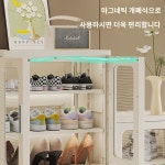 신발장 가정용 현관 다층 투명 전시대 대용량 방진 거실 무설치 수납 신발장 밴드 칸막이 : 세미시드