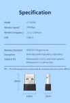 노트북용 미니 와이파이 6 USB 어댑터 USB 와이파이 동글 80211ax 무선 네트워크 카드 AX300 2dBi 안테나 내장 Win10 11 : 제이에스디글로벌