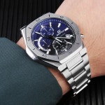 남성용 비즈니스 솔리드 스테인레스 스틸 시계 밴드 카시오 에디피스 시리즈 EFB-680 EFB680 시리즈용 스트랩 14mm 시계 밴드 팔찌... 