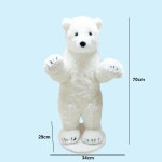 대형 북극곰 인형 70cm 애착인형 동물 생일 수면 : 뉴마켓방방