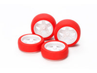 [TA15504]   LD 5 Spk Whl Red Slicks X XX대경 5 스포크 휠타이어 세트 (하드/슬릭/레드) (Super X/XX)  타미야미니카부품 : 뉴하비라이프