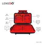 Lensgo KH 8S 카드 케이스 소재 ABS PC 고무 비산 방지 방수 방진 작고 휴대하기 쉬운 상자 : 이클릭