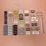 레고 호환 호환호환 도시 빌딩 블록 MOC 부품 울타리 난간 계단 장벽 사다리 가드 성 정원 농장 군사 LEGO와 가능 : 오름상상회