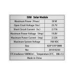 태양광 발전 키트 휴대용 야외 캠핑 전기 광 패널 와트 태양 고효율 전지판 단결정 : 누리다라이프