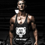 트레이닝복 체육관 베어 포인트 파워 나시티 운동룩 근육 남자 머슬핏 : 투엠상회