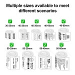 라벨 바코드 스티커 최강 및 방수 열 라벨 BPA  슈퍼마켓 빈 종이 5 롤 30x20mm : YM Logis